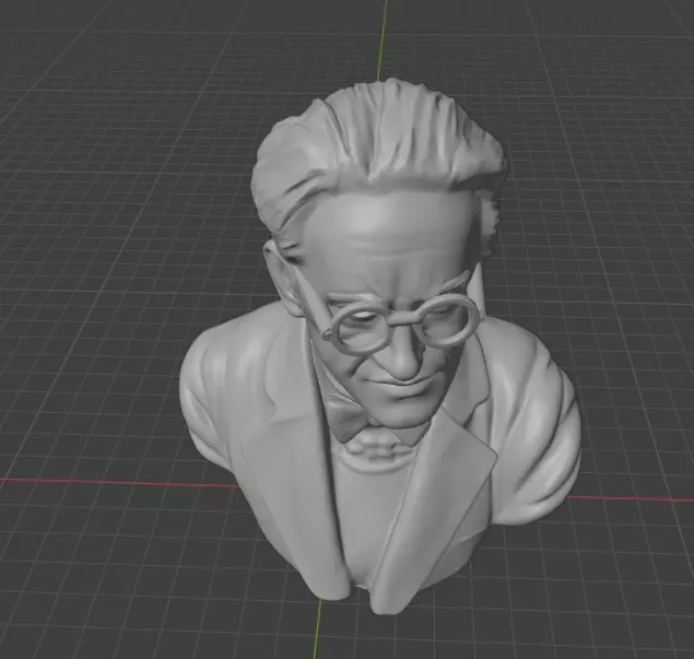Erwin Schrodinger 3D print model_13