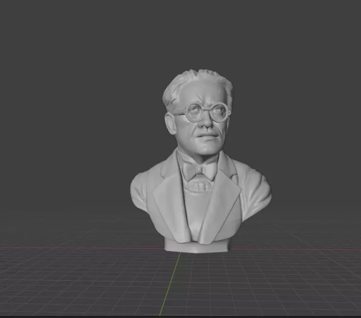 Erwin Schrodinger 3D print model_1