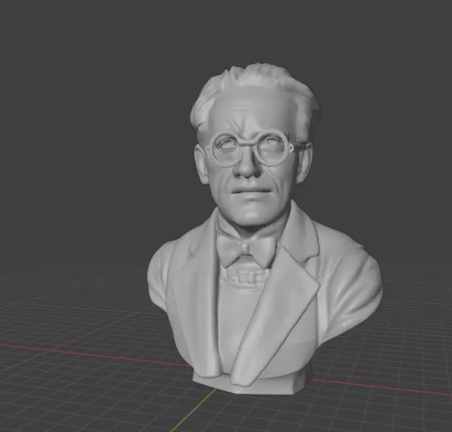 Erwin Schrodinger 3D print model_11