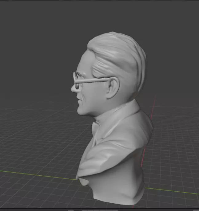 Erwin Schrodinger 3D print model_3