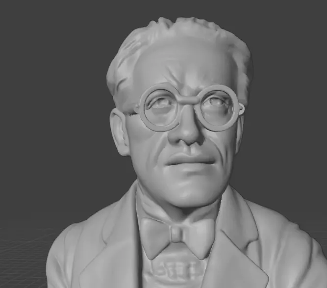 Erwin Schrodinger 3D print model_19