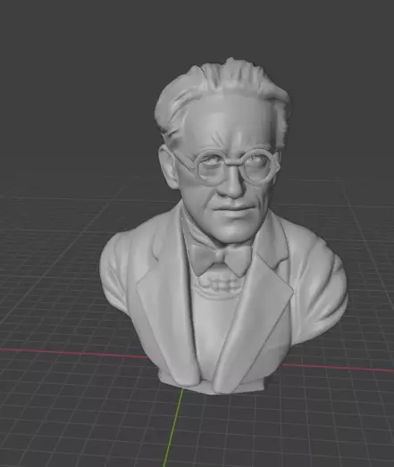 Erwin Schrodinger 3D print model_4