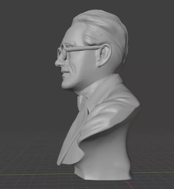 Erwin Schrodinger 3D print model_14