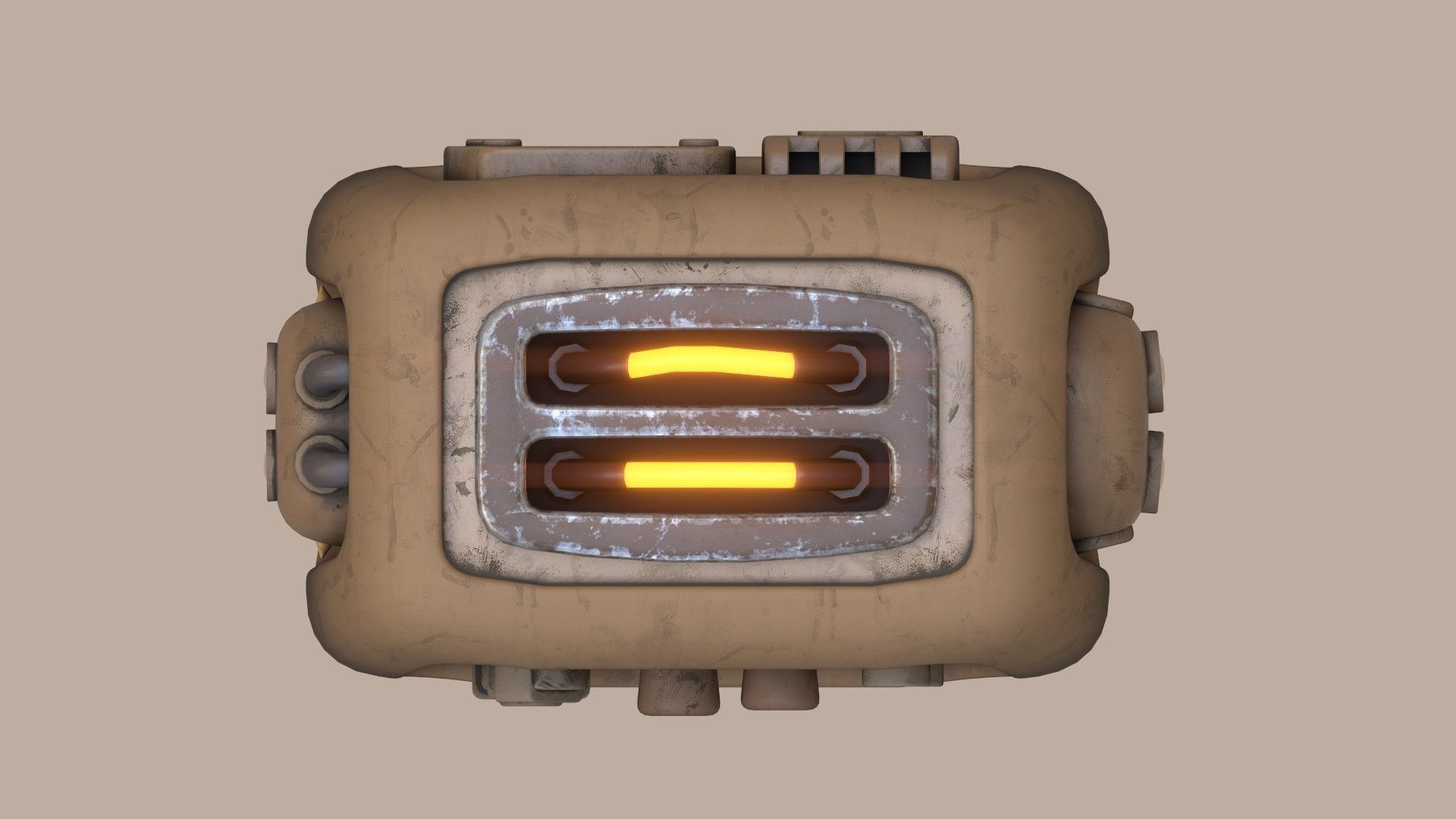 Stylized Imp Toaster Low-poly 3D model_19