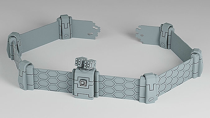 Modular Xeno Shield Wall 3D print model