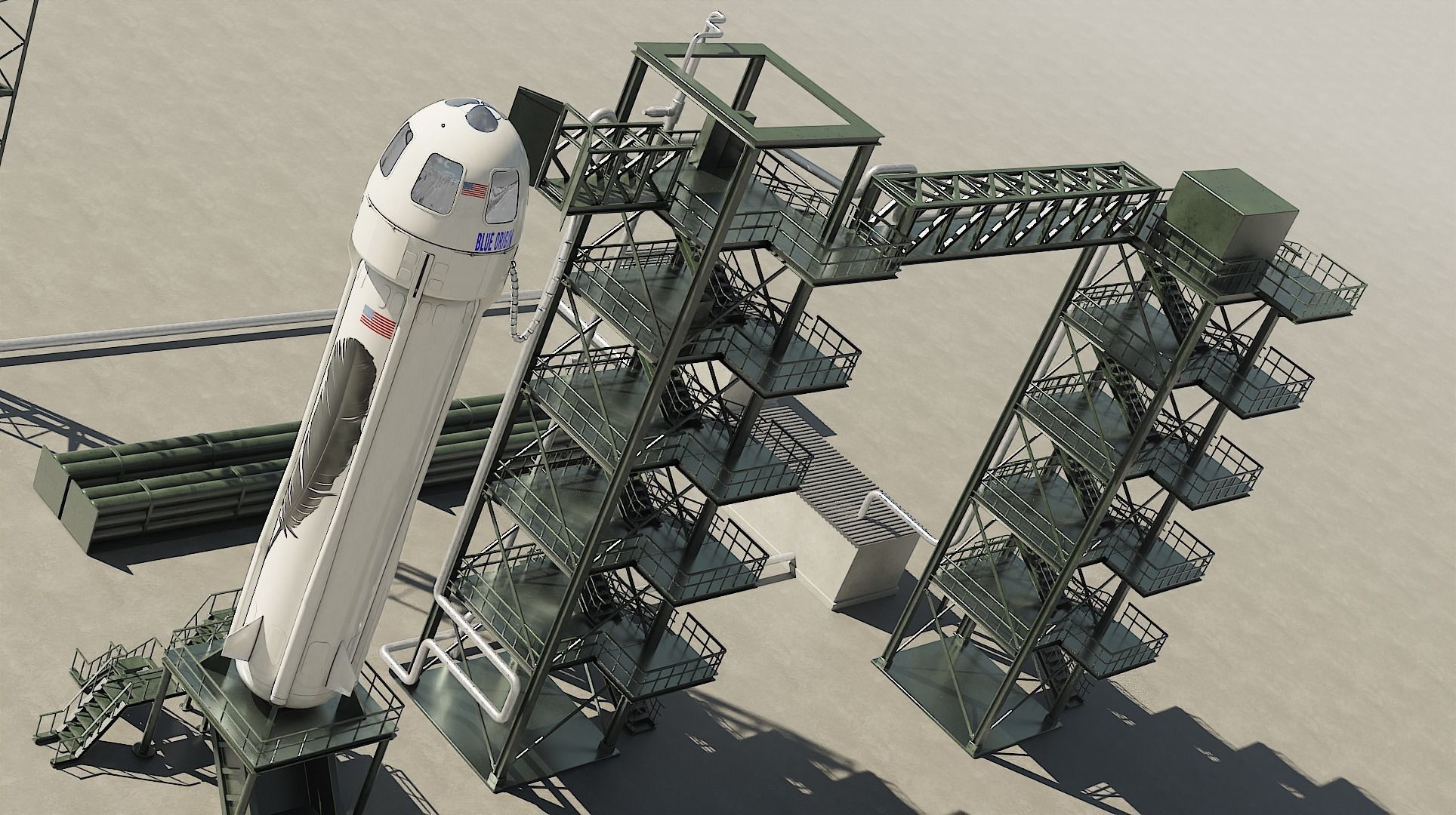 New Sheppard and launchpad 3D model_5
