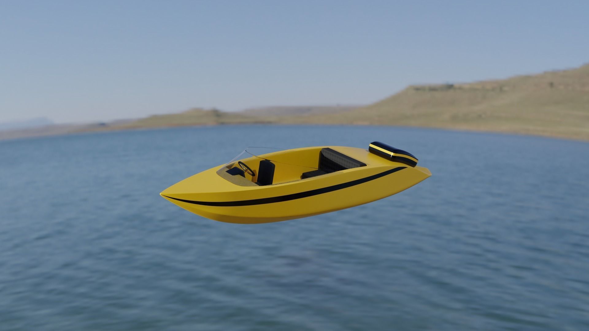 Banana boat 3D model_10