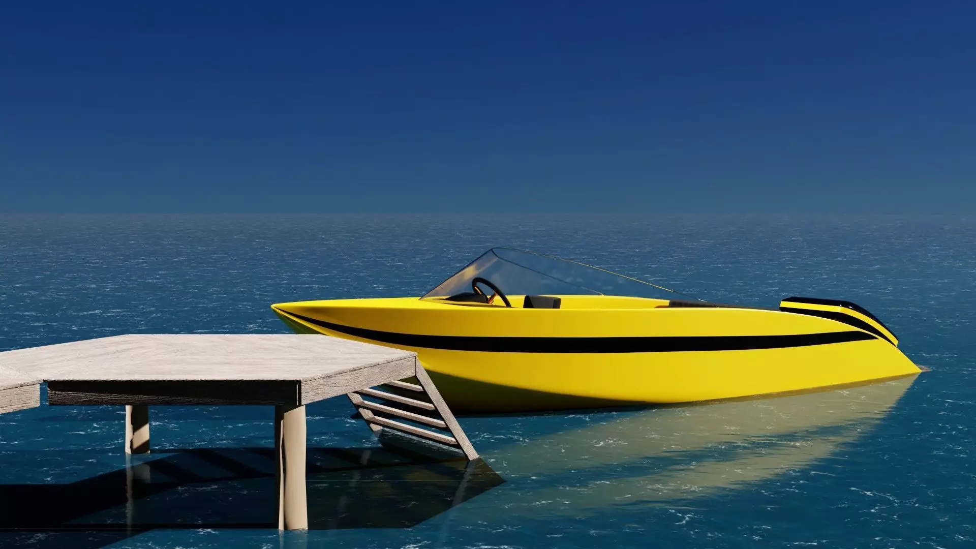 Banana boat 3D model_0