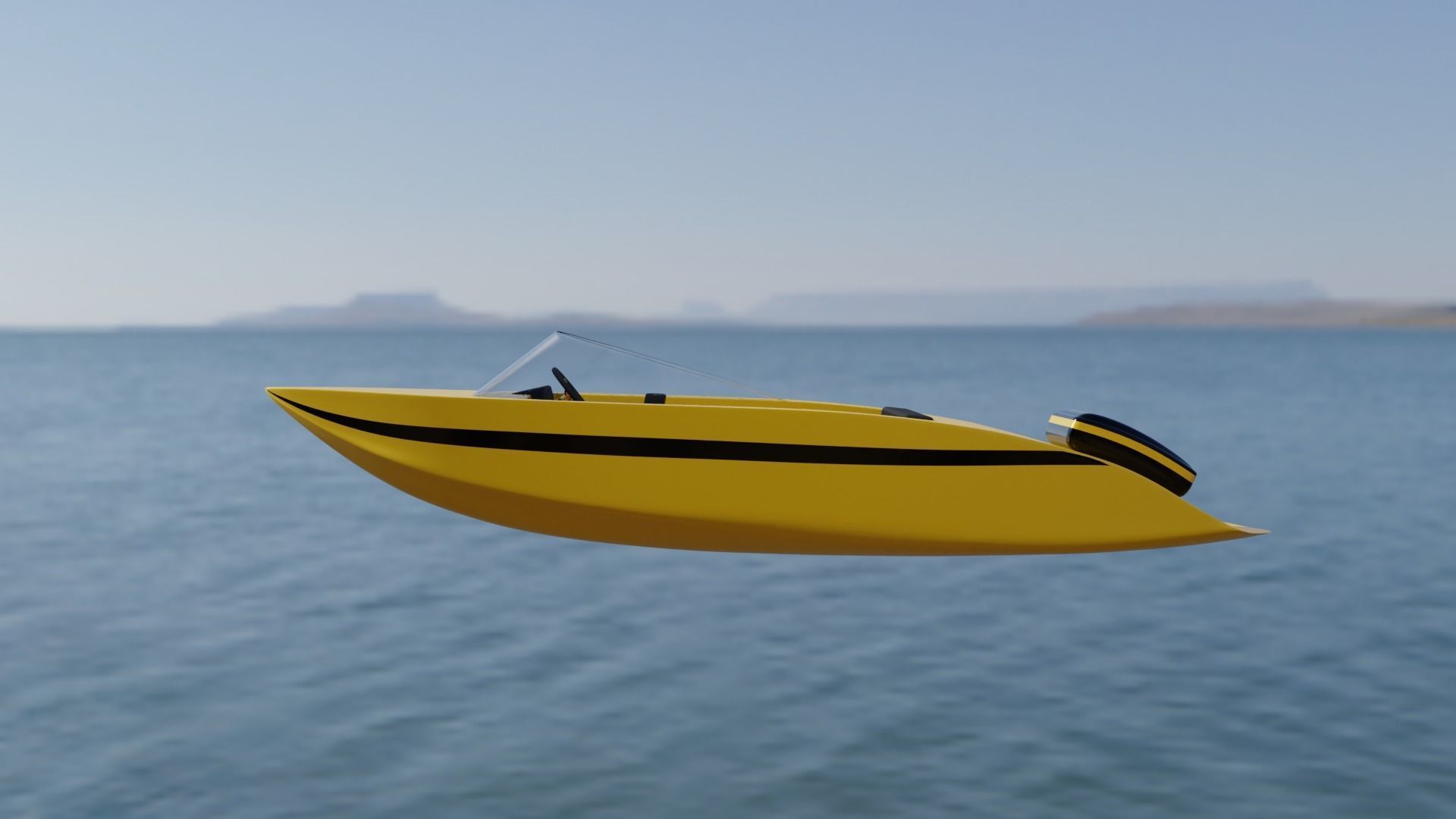 Banana boat 3D model_5