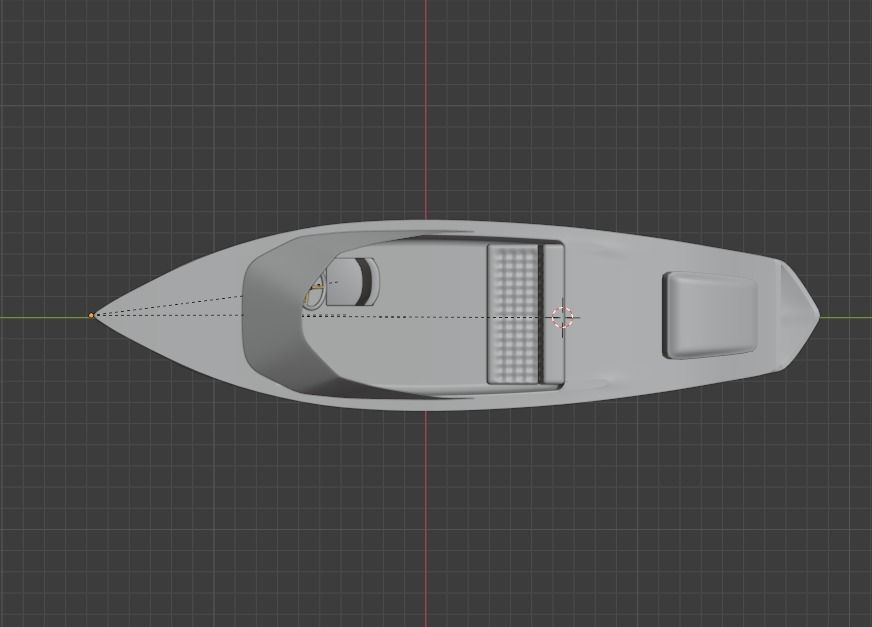Banana boat 3D model_8