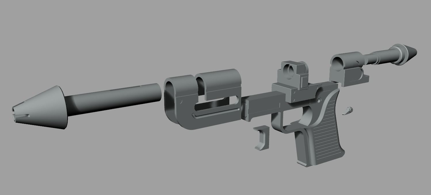 RK-3 Imperial hand blaster of Thrawnaccurate 3d print model 3D print model_6