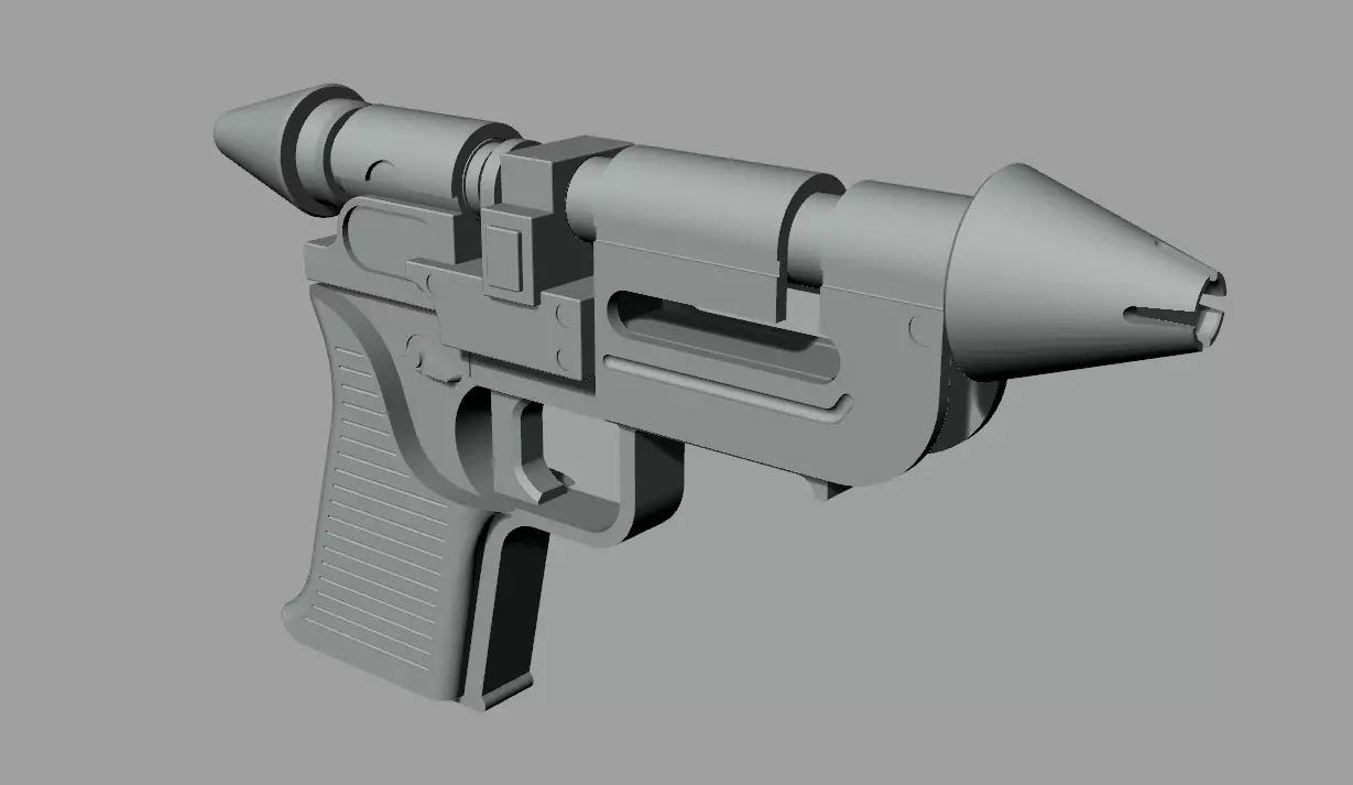 RK-3 Imperial hand blaster of Thrawnaccurate 3d print model 3D print model_0