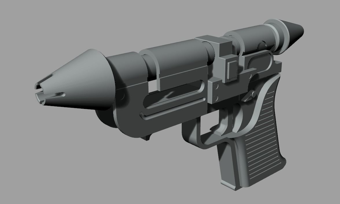 RK-3 Imperial hand blaster of Thrawnaccurate 3d print model 3D print model_3