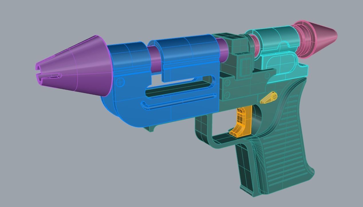 RK-3 Imperial hand blaster of Thrawnaccurate 3d print model 3D print model_15