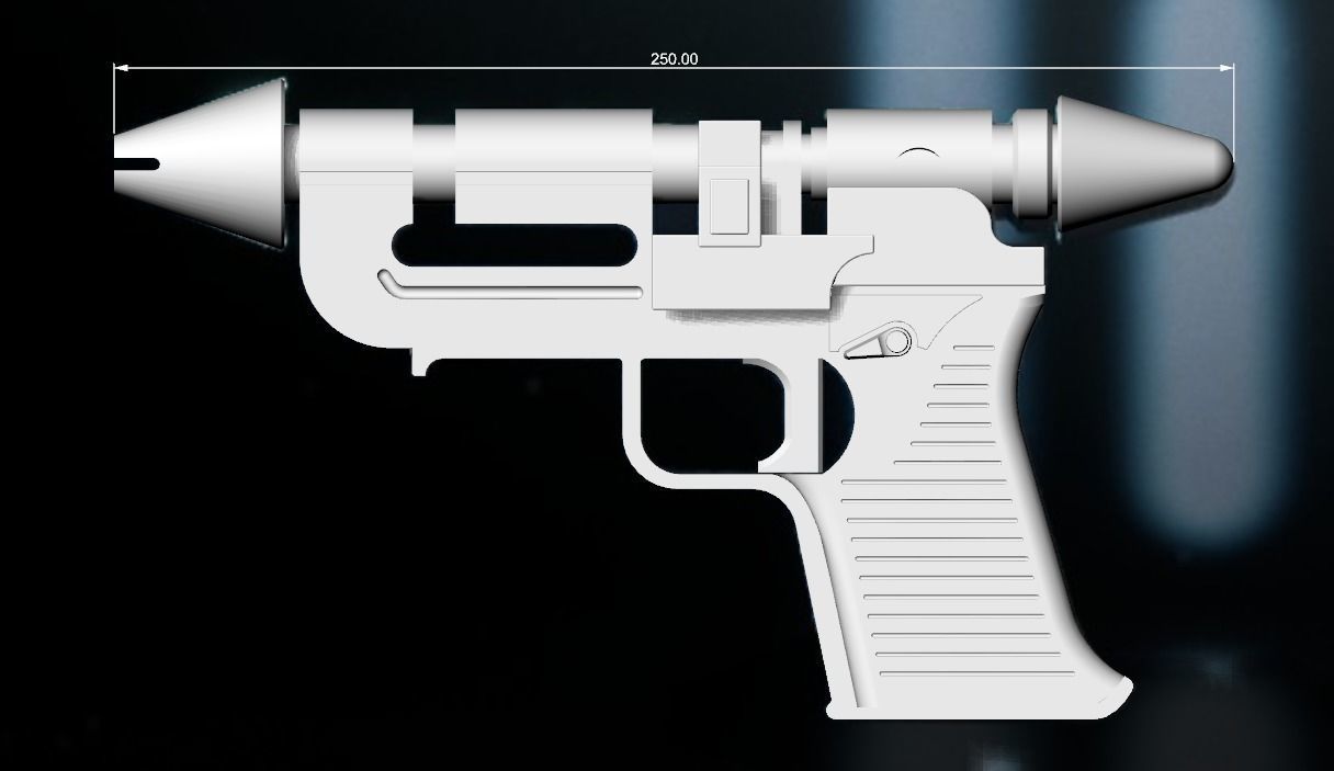 RK-3 Imperial hand blaster of Thrawnaccurate 3d print model 3D print model_2