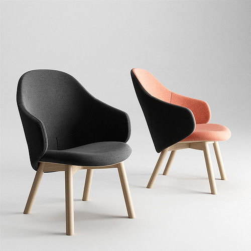 Alba lounge armchair Free 3D model