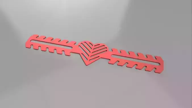 Heart Mask Strap 3D print model