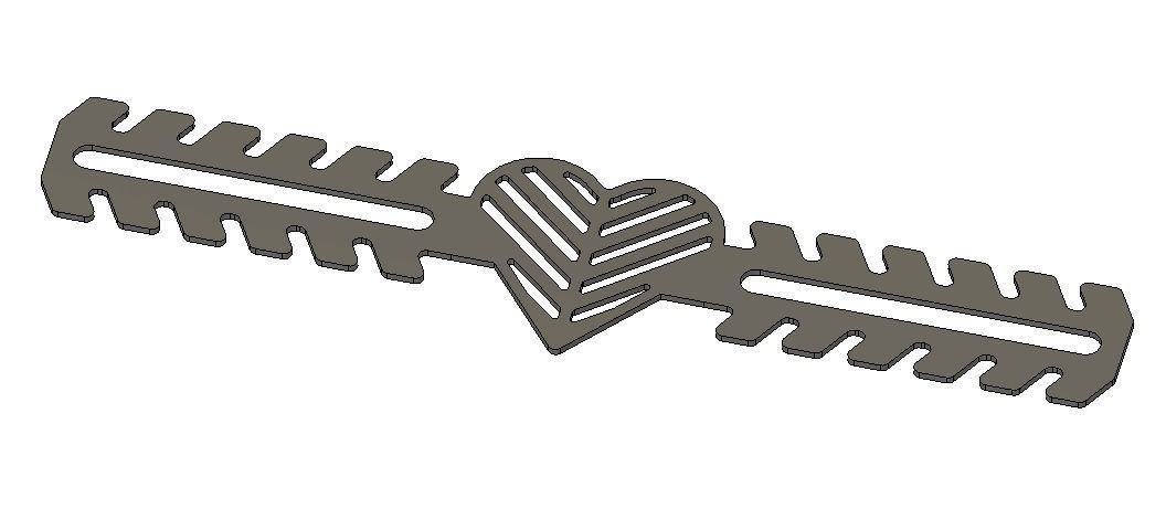 Heart Mask Strap 3D print model_4