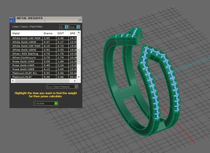 split shank gold ring with diamonds 3D print model_16