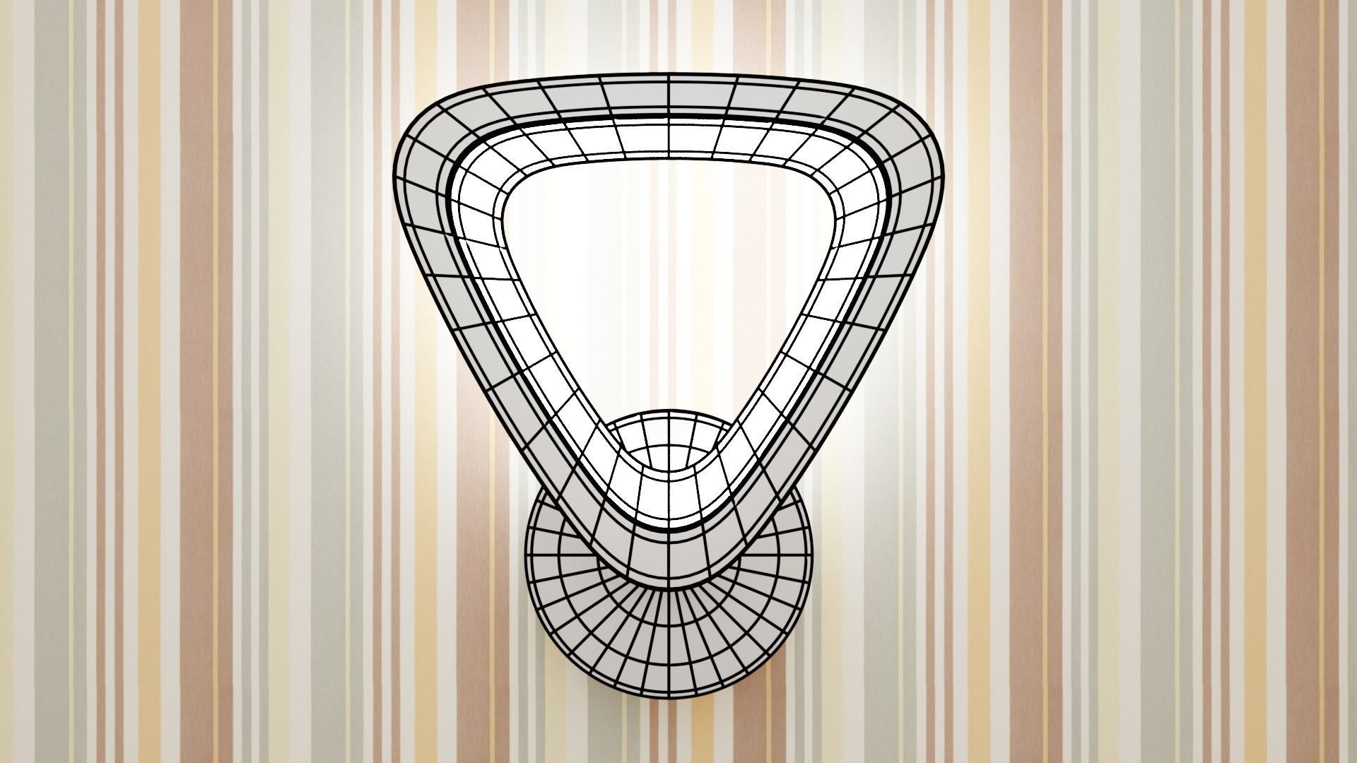 Led wall light 3D model_3