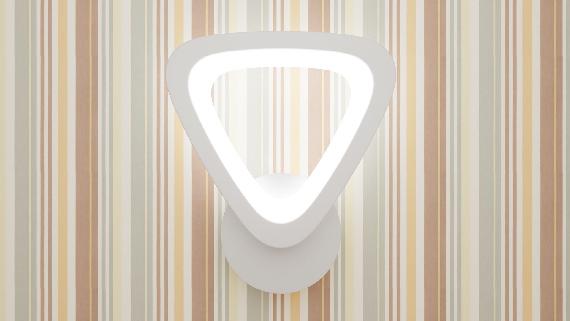 Led wall light 3D model_5