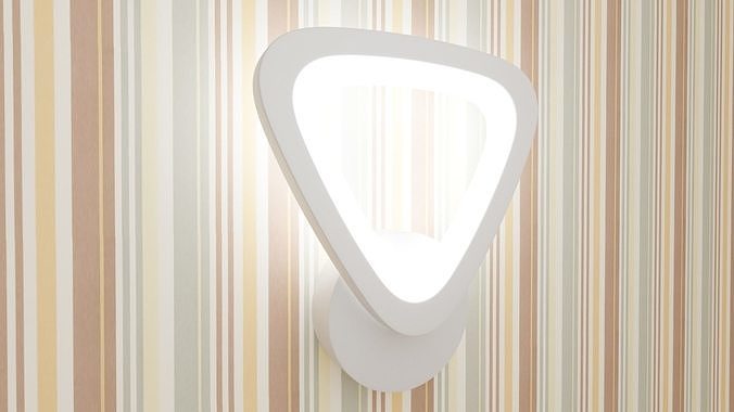 Led wall light 3D model