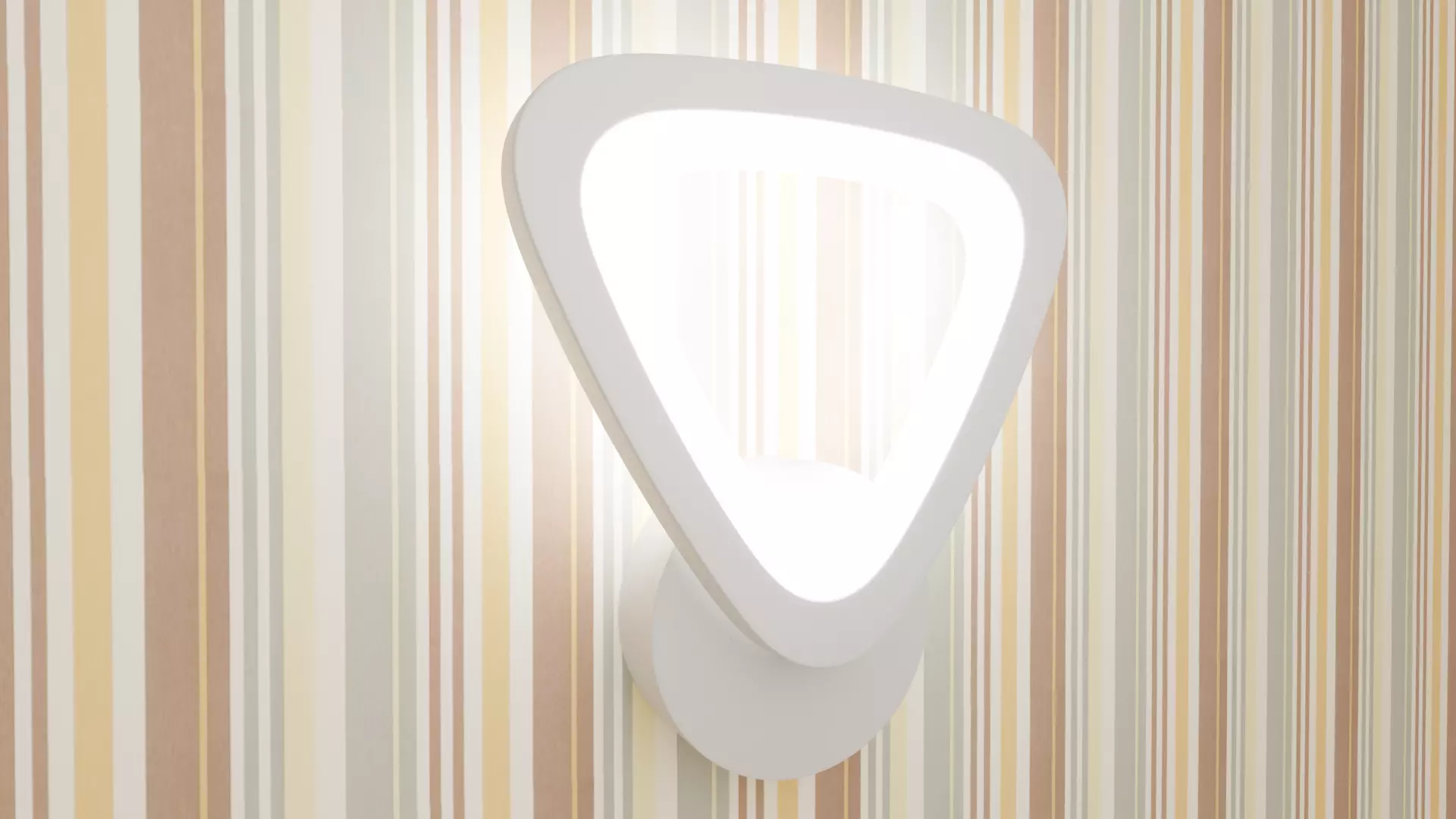 Led wall light 3D model_0