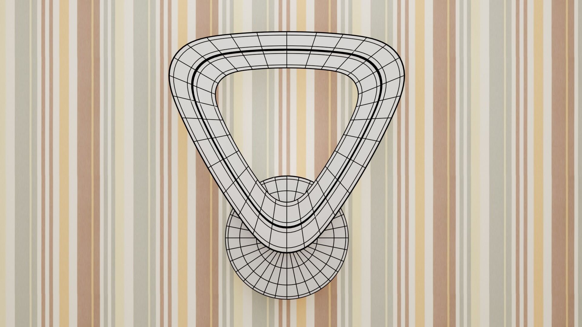 Led wall light 3D model_4