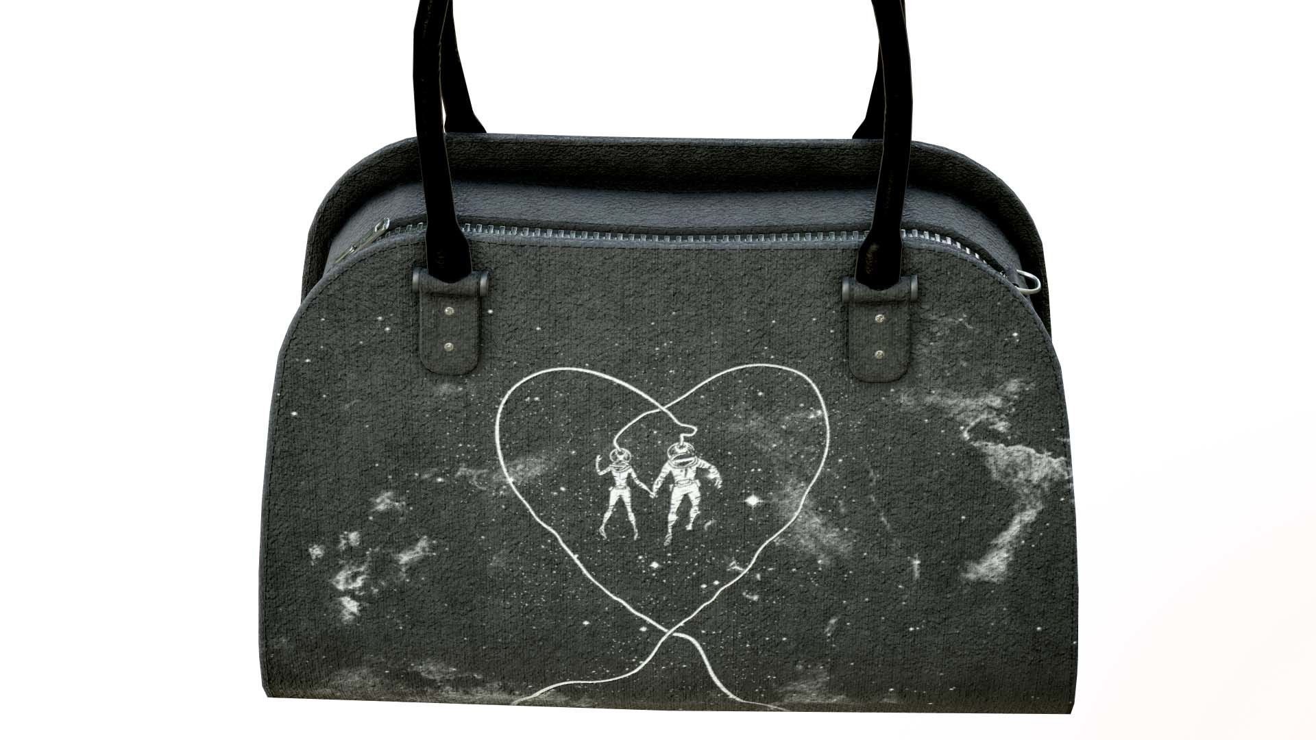 Woman Handbag Low-poly 3D model_8