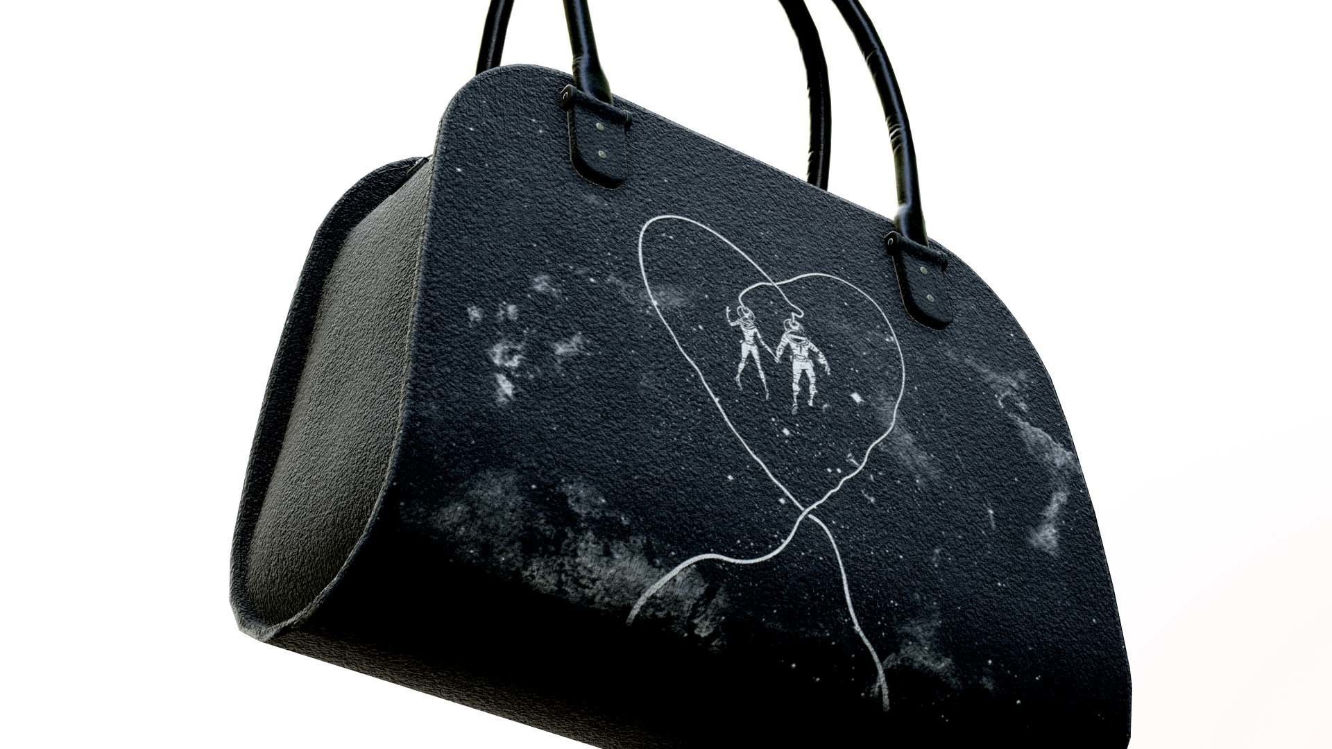 Woman Handbag Low-poly 3D model_7