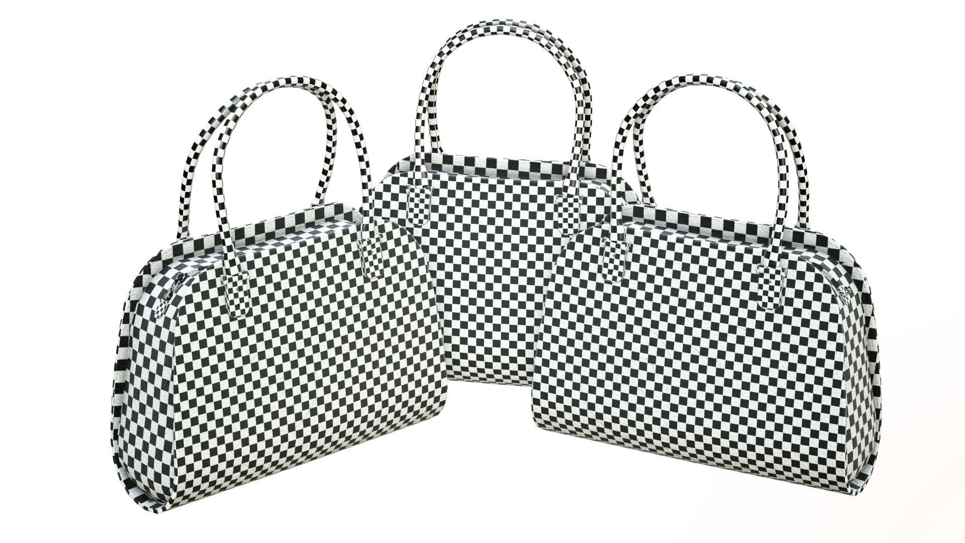 Woman Handbag Low-poly 3D model_11