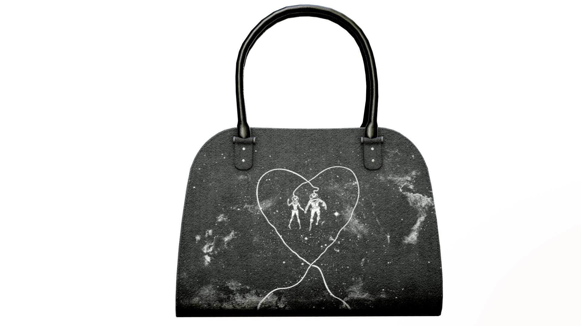 Woman Handbag Low-poly 3D model_4