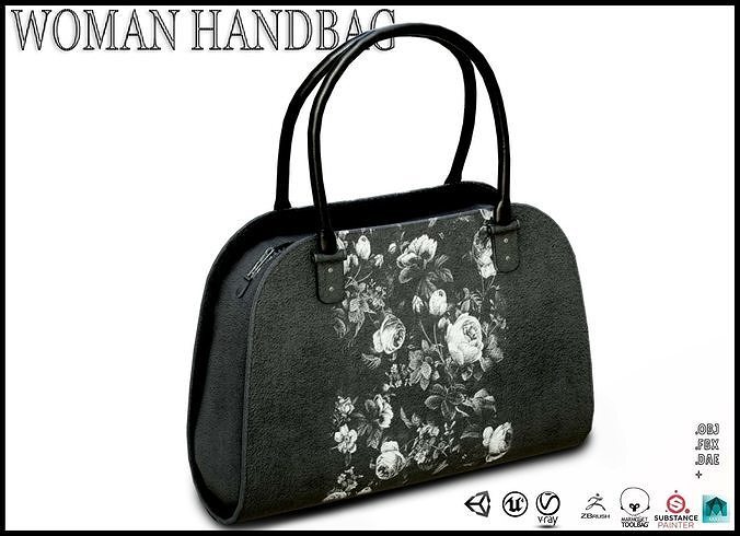 Woman Handbag Low-poly 3D model