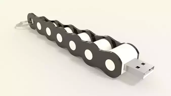 Chain case for nano usb device-L 3D print model