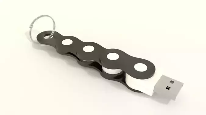 Chain case for nano usb device-S 3D print model