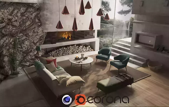 Juvet entrance room - Ex machina 3D model