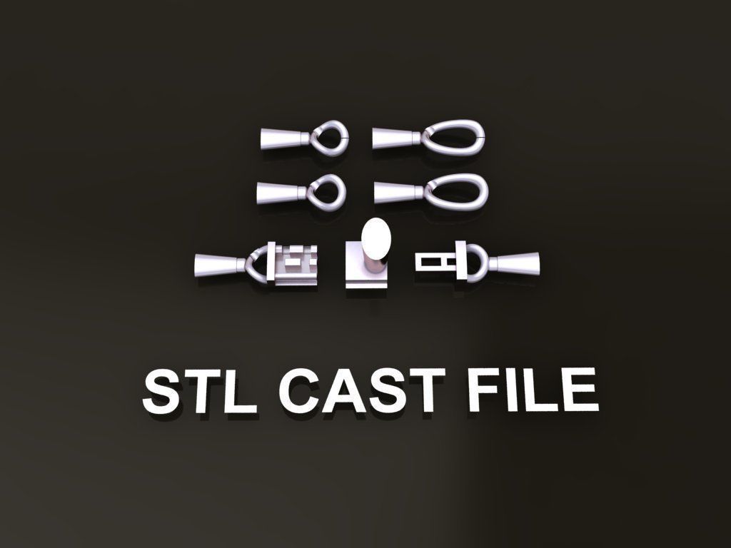 Figaro Cuban Chain Link Rounded Frame 8mm Width 3D print model_7