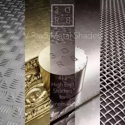 3DRnB Metal Shaders for V-ray 5 Cinema4D Texture