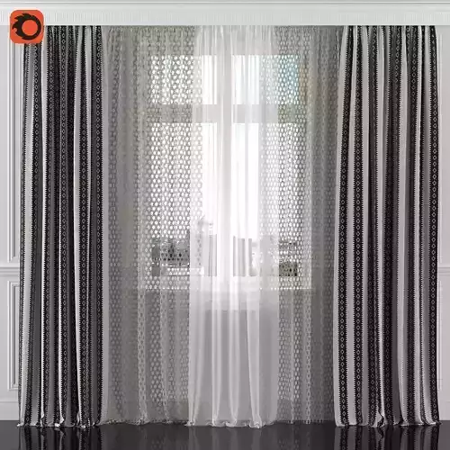 Curtain Set 132C 3D model