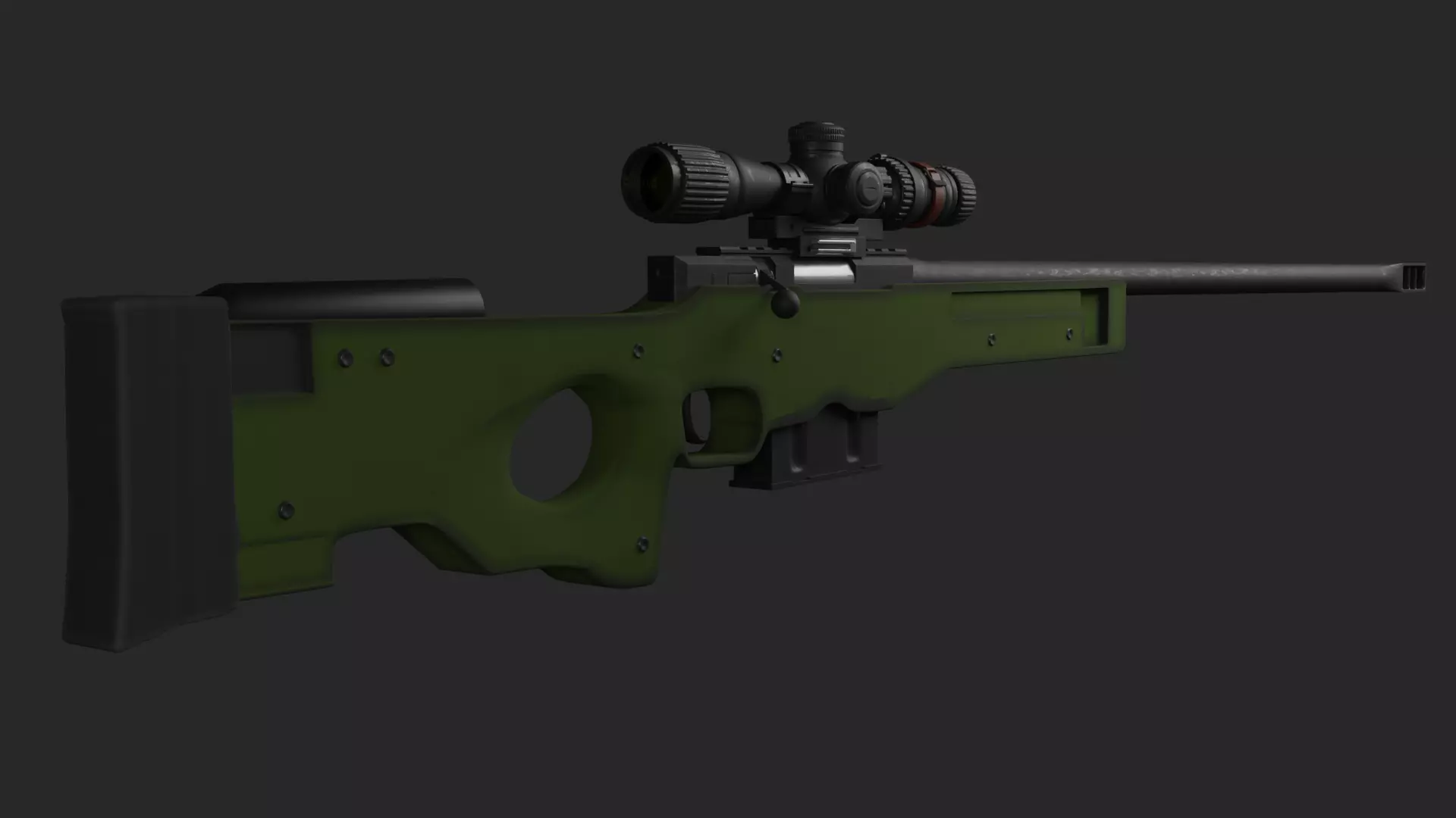 AWP 3D Model sniper rifle Free 3D model