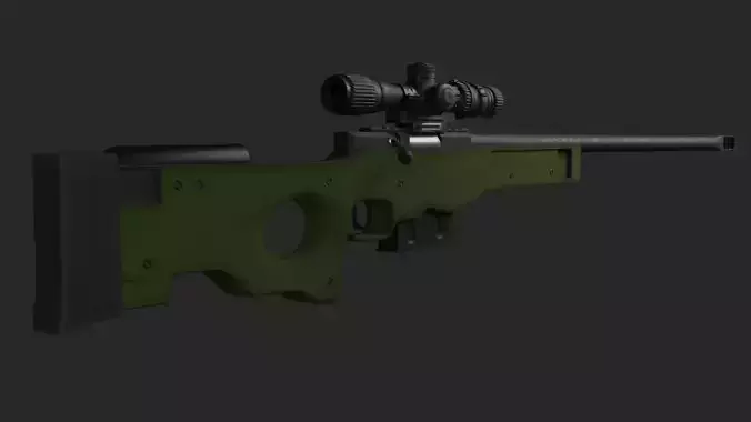AWP 3D Model sniper rifle