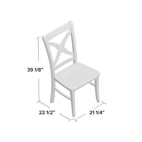  Heather Gray Aonesti Wood Dining Chair - 4 Colour 3D model_4