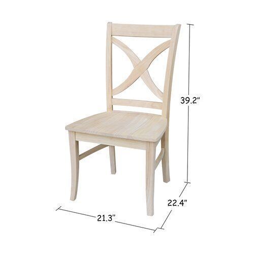  Heather Gray Aonesti Wood Dining Chair - 4 Colour 3D model_11