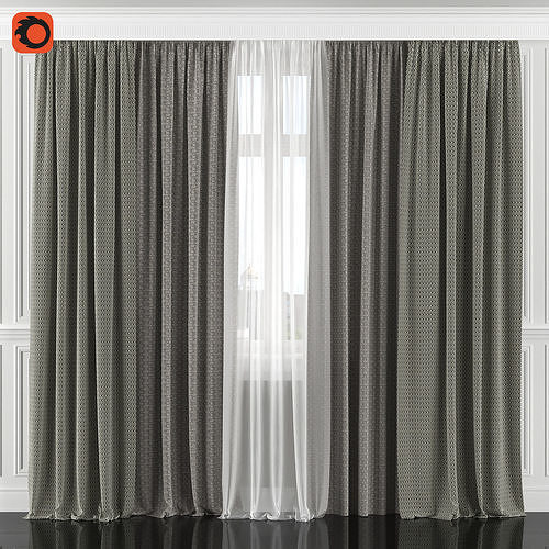Curtain Set 135C 3D model