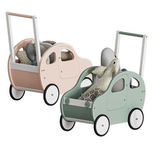 Toddler Push Car Walker 3D model