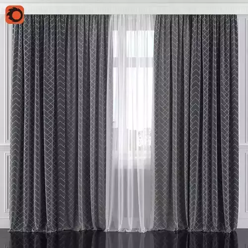 Curtain Set 163C 3D model