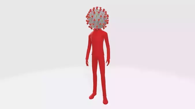 Corona Virus Man 3D model
