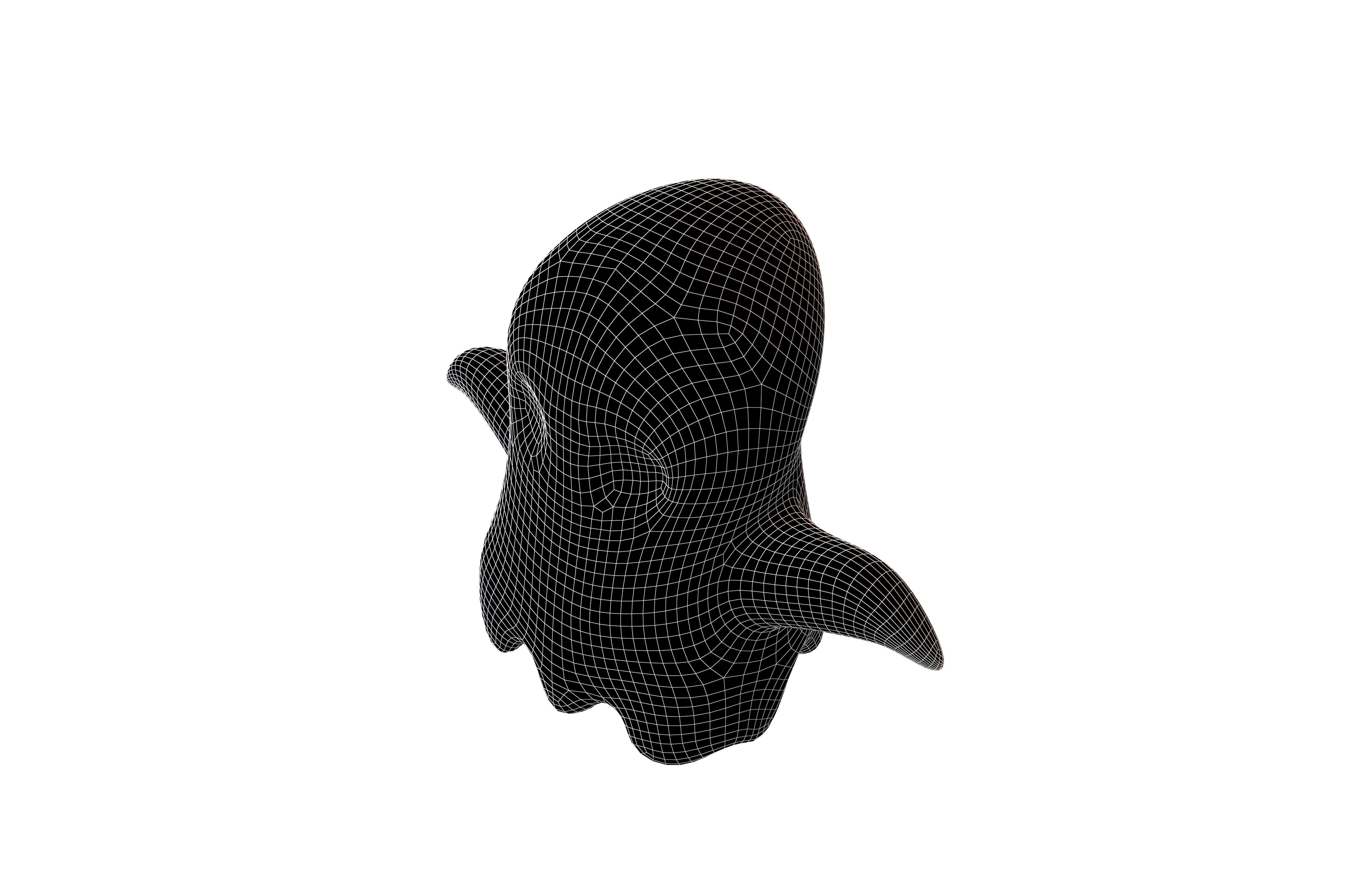 Cartoon Ghost v1 001 Low-poly 3D model_6