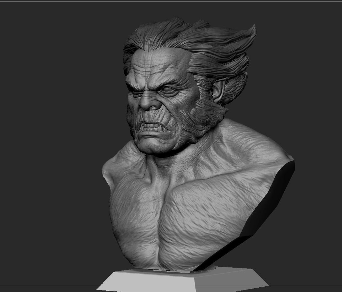 Beast Bust- XMEN 3D print model_7
