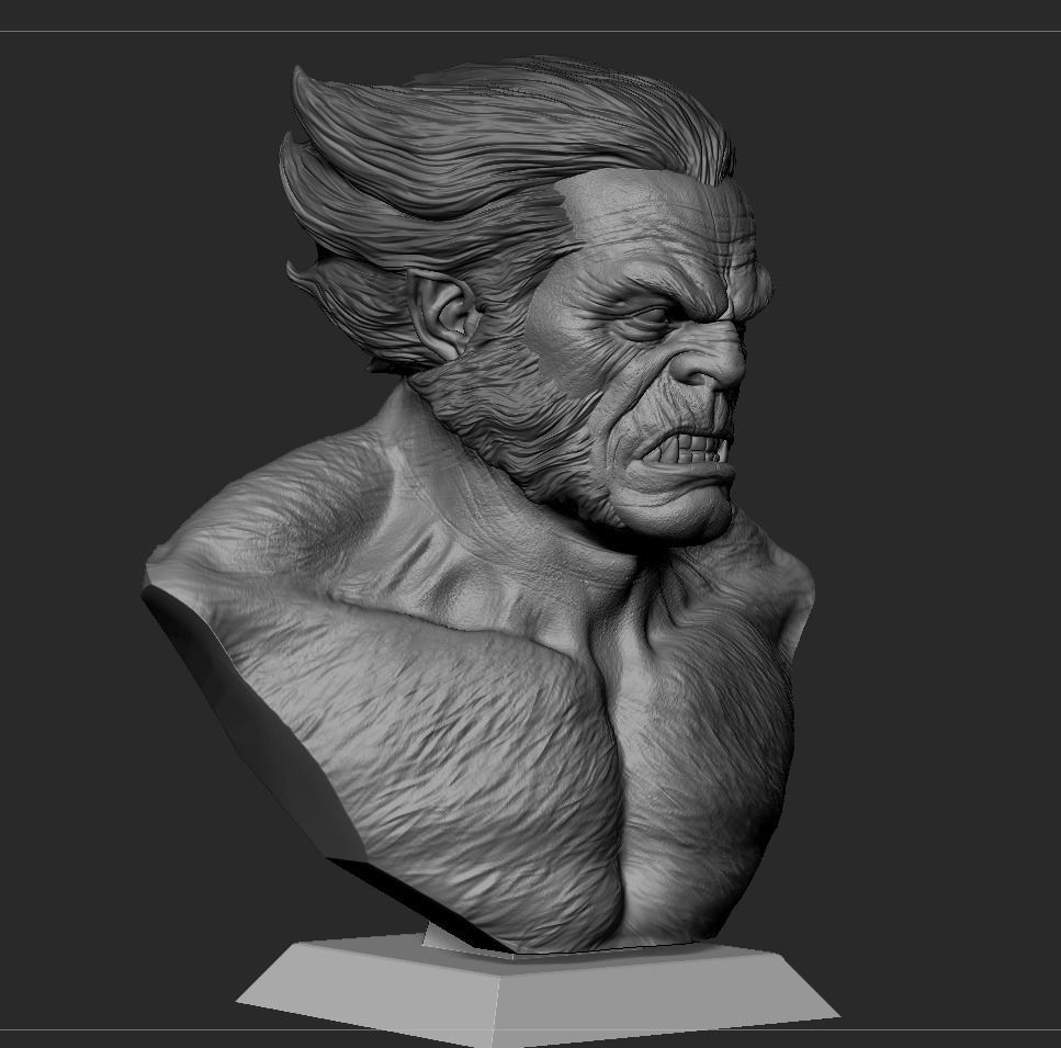 Beast Bust- XMEN 3D print model_13